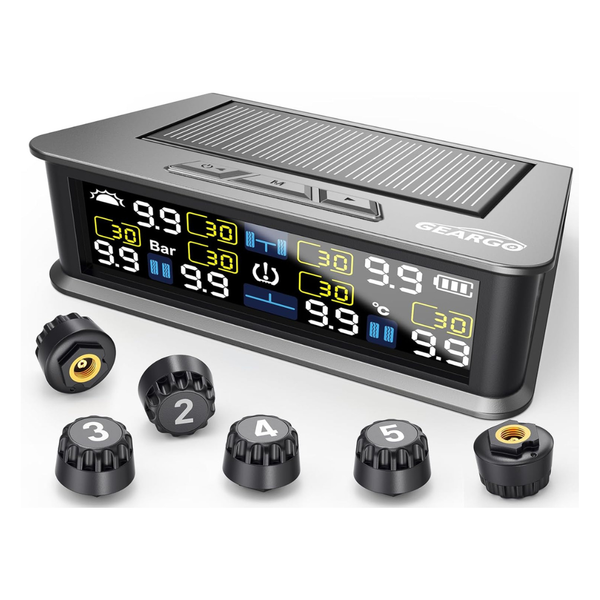 Geargo Solar-Powered RV Tire Pressure Monitoring System