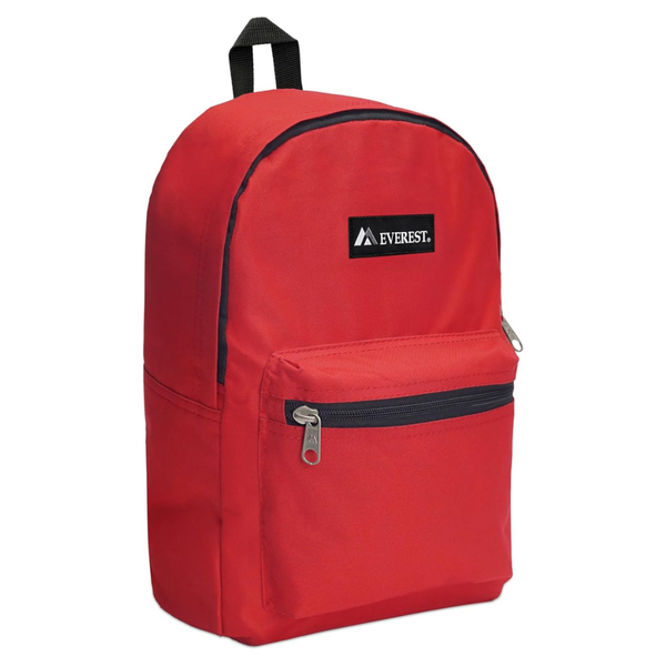 Everest Luggage Double Zipper Closure Basic Backpack