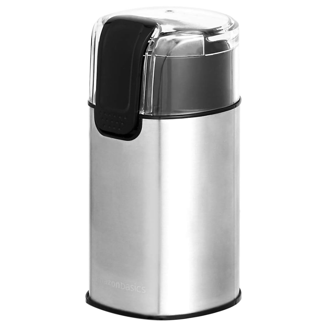 Amazon Basics Stainless Steel Electric Coffee Bean Grinder