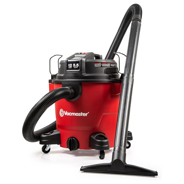 Vacmaster 12-Gallon 5.5 Peak HP Heavy-Duty Wet/Dry Vacuum