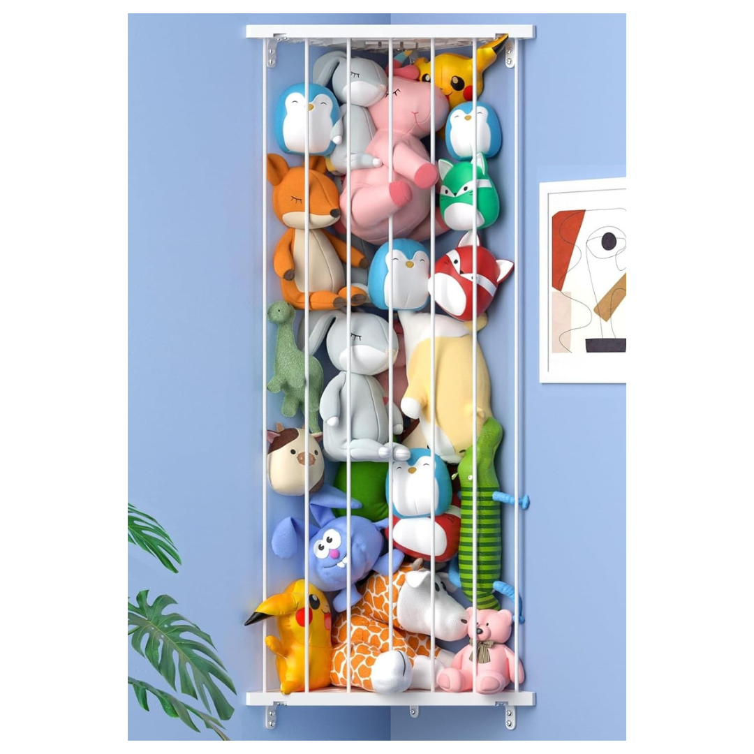 Befayoo Corner Stuffed Animal Storage Toy Organizer