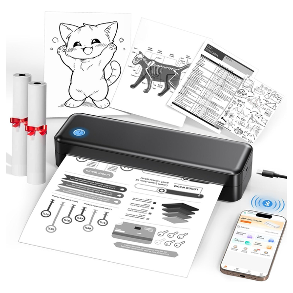 Pedoolo A40 Wireless Monochrome Thermal Inkjet Photo Printer