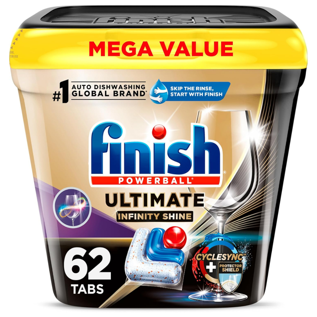 62-Count Ultimate Plus Infinity Shine Dishwashing Pods