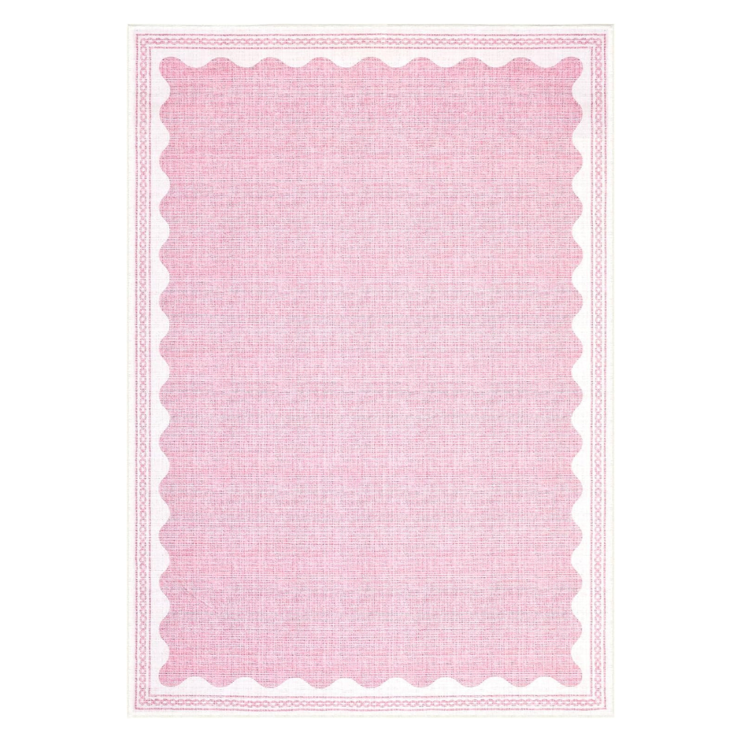 4' x 6' Non Slip Ultra-Soft Scalloped Area Rugs (3 Colors)