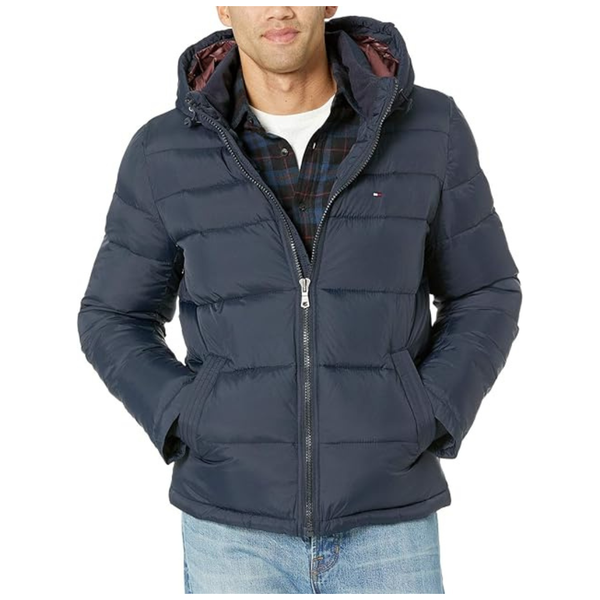 Tommy Hilfiger Men's Down Alternative Hooded Puffer Jacket