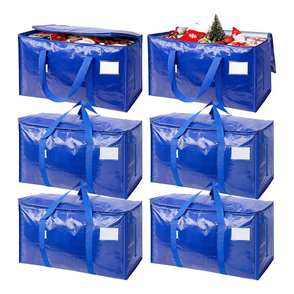 6-Pack Extra Large Moving Storage Bags With Zippers