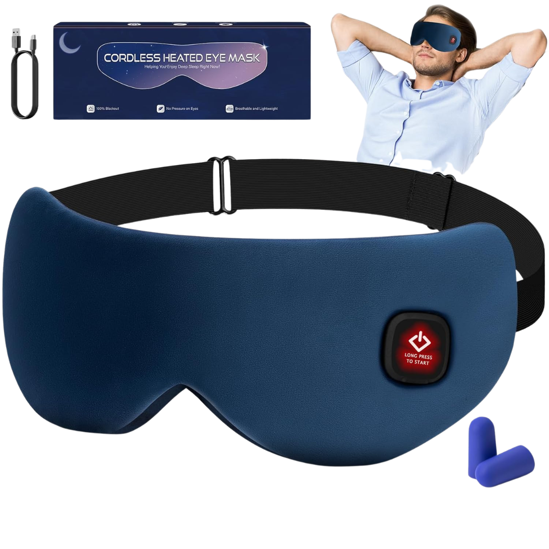 Reusable Cordless Electric Heated Eye Mask