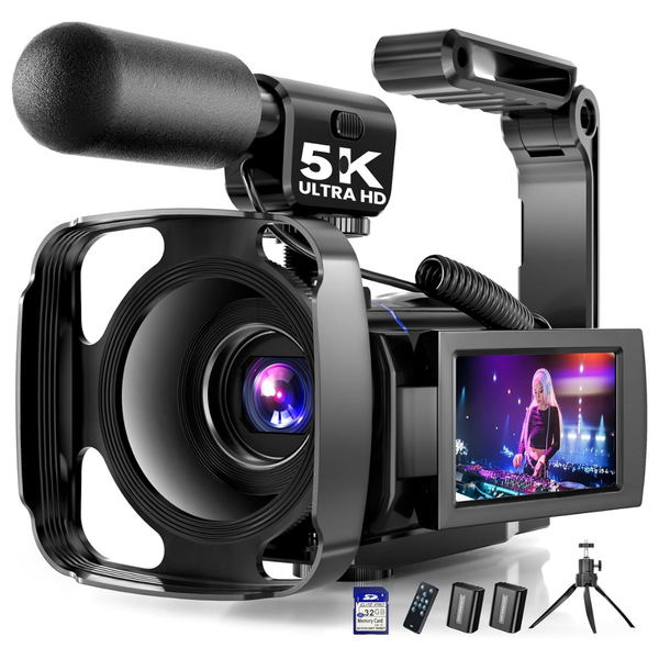 Bregoo X70 5K UHD 64MP 16x Zoom Video Camcorder w/ 3" Screen