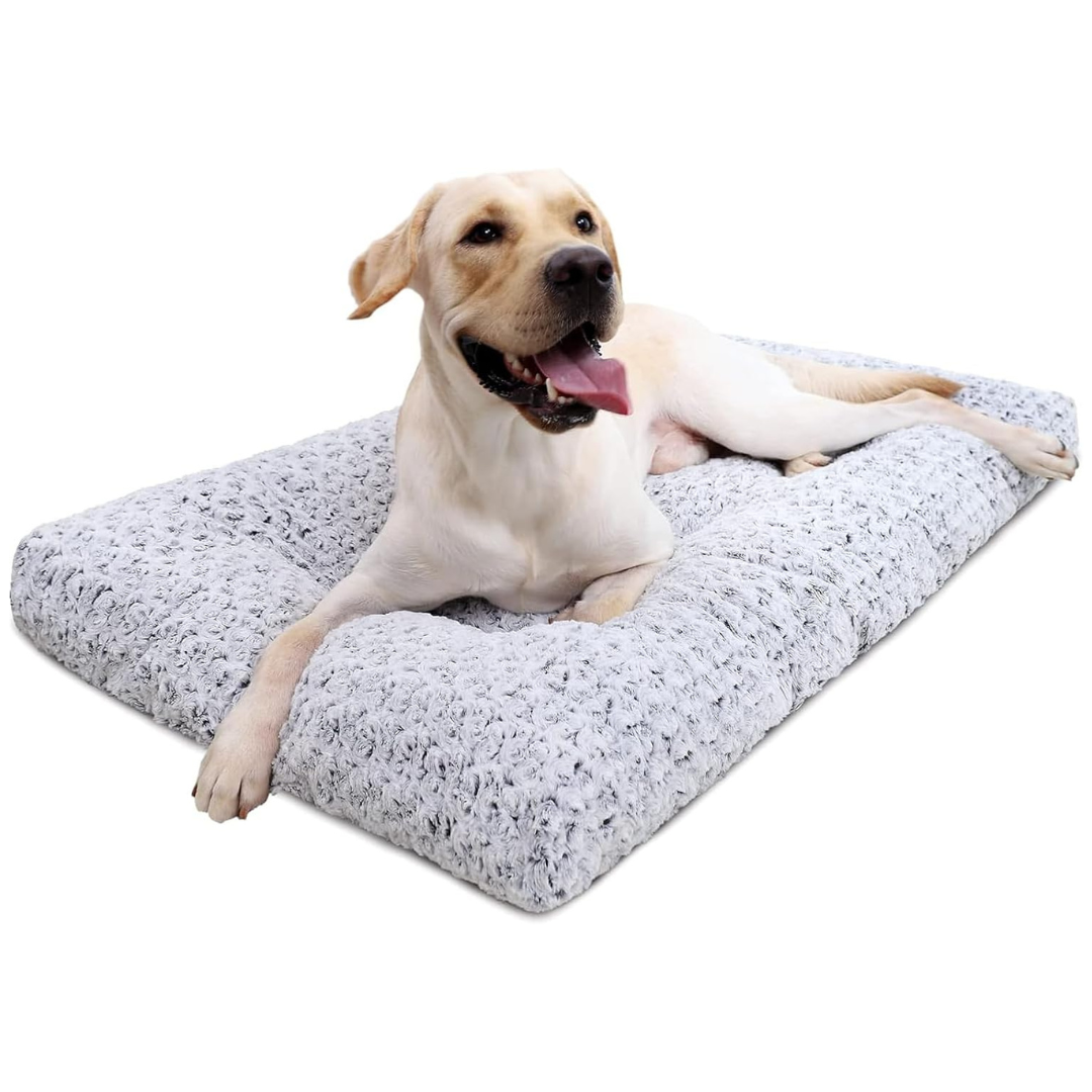 35" x 23" KSIIA Deluxe Plush Washable Anti-Slip Dog Bed