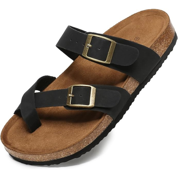 Women's Cork Footbed Sandal with Comfort