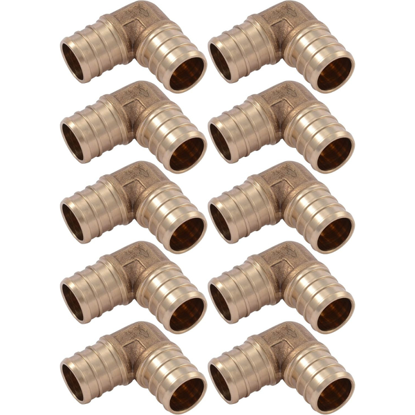 10-Pack SharkBite 3/4" Crimp 90 Degree Pipe Fittings Elbow