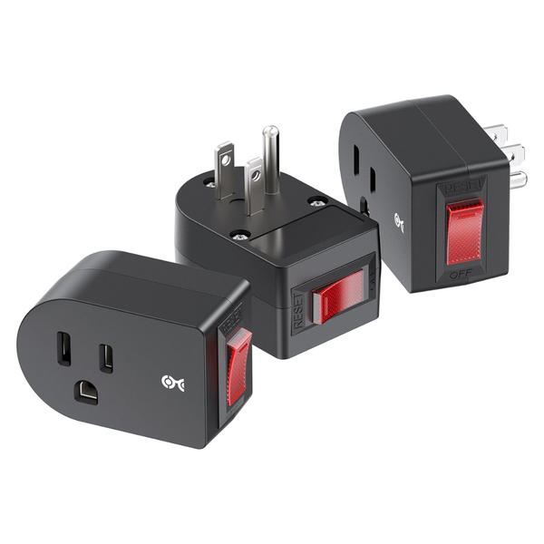 3-Pack Cable Matters Grounded Outlet Switch