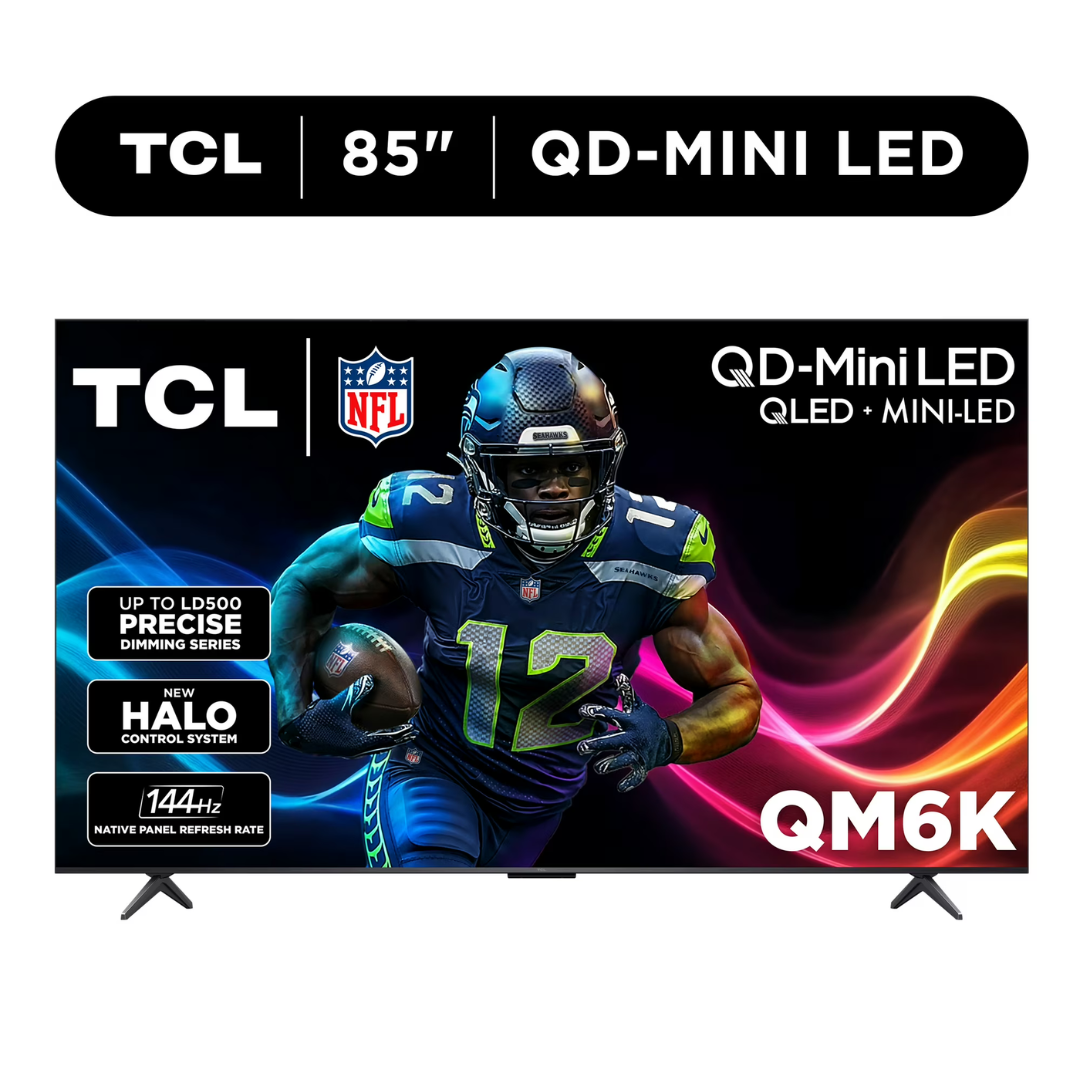 85" TCL QM6K Series QD-Mini 4K Ultra HD Smart QLED Google TV