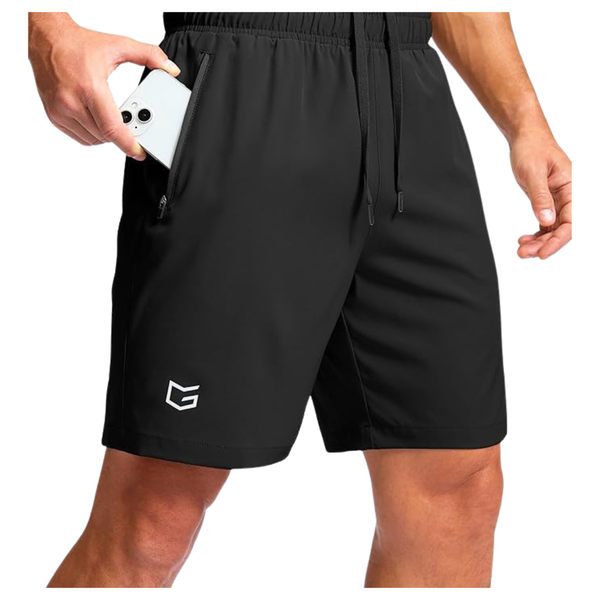G Gradual Men's Athletic Running Shorts W/ 2-Zipper Pockets