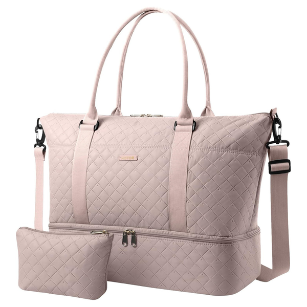 Overnight Travel Duffel Bag With Shoe Compartment