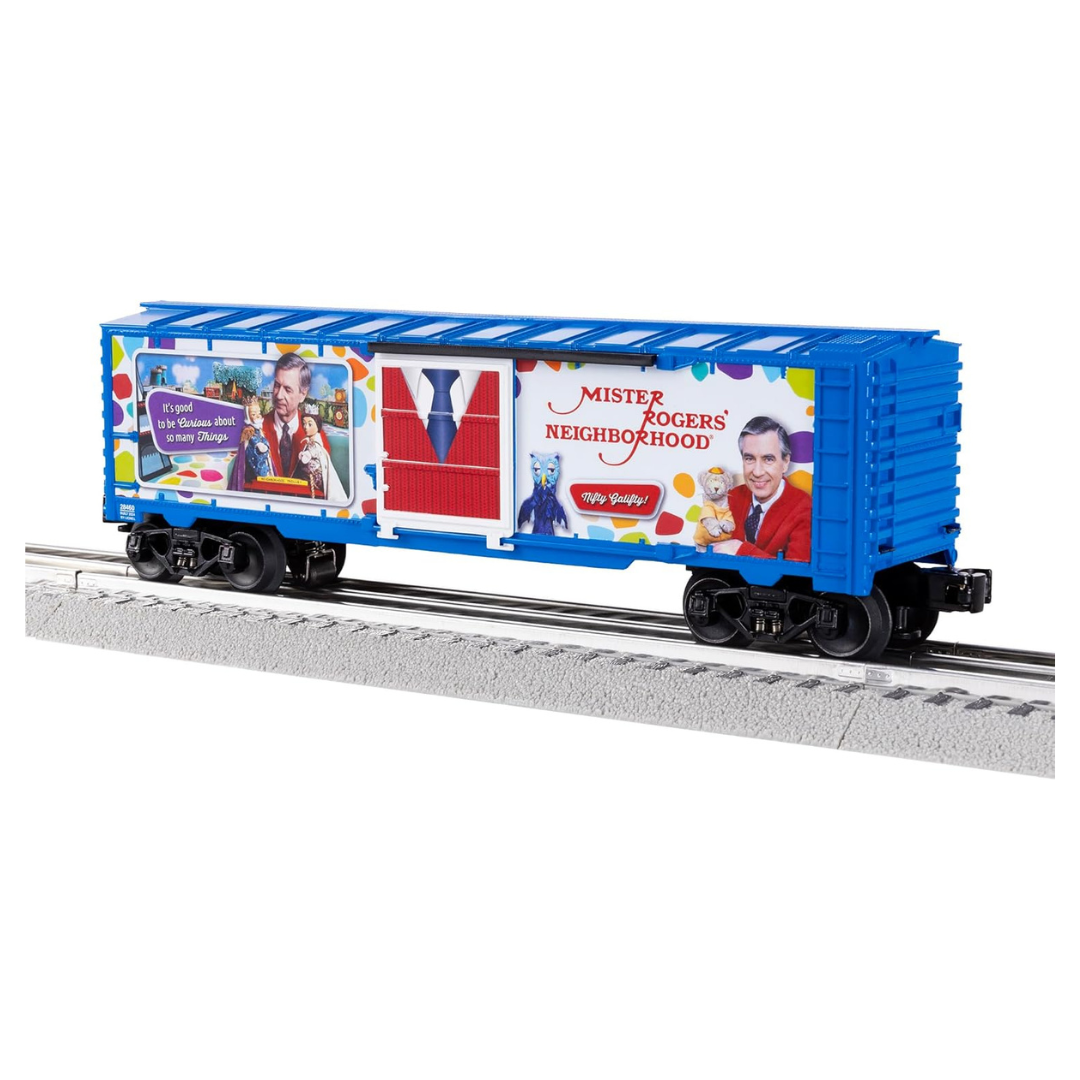 Mister Rogers Neighborhood O Gauge Model Train Sound Boxcar Toy Vehicle