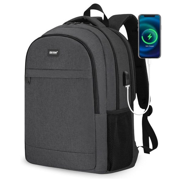 17" Laptop Backpack With Anti Theft & Charging Port