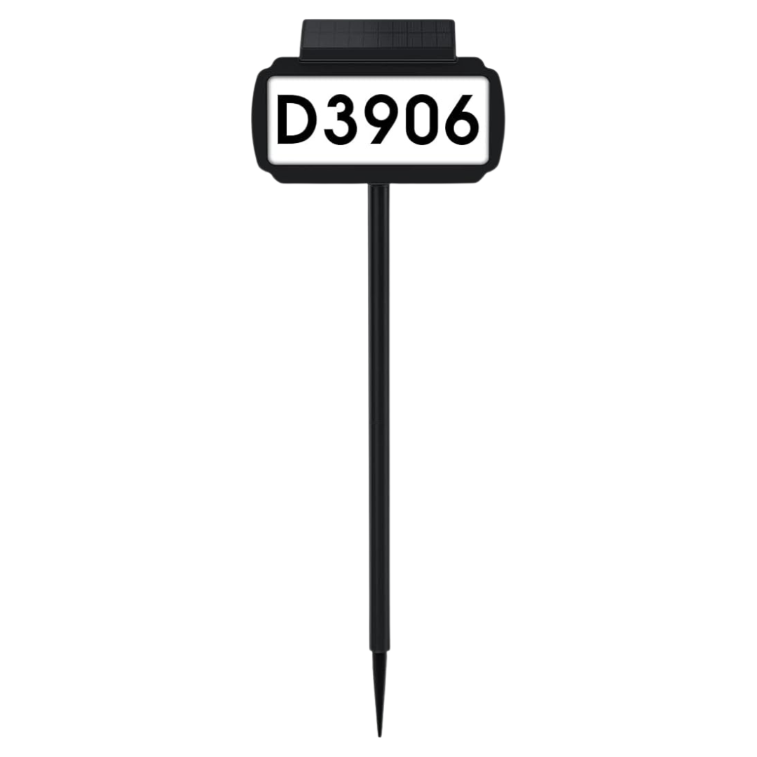 Malitupy Solar House Numbers Address Sign