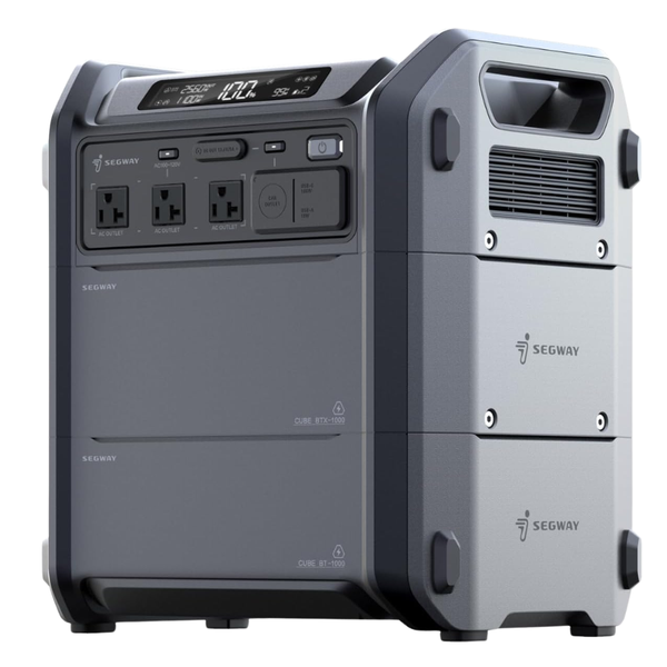 Segway Cube 2000 2048Wh LiFePO4 Portable Power Station W/ 2200W AC Outlets