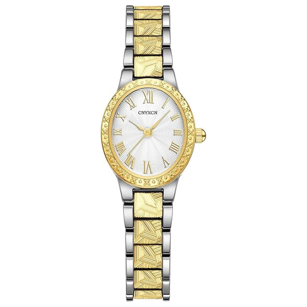 Women's Roman Numeral Dial Vintage Gold Watch