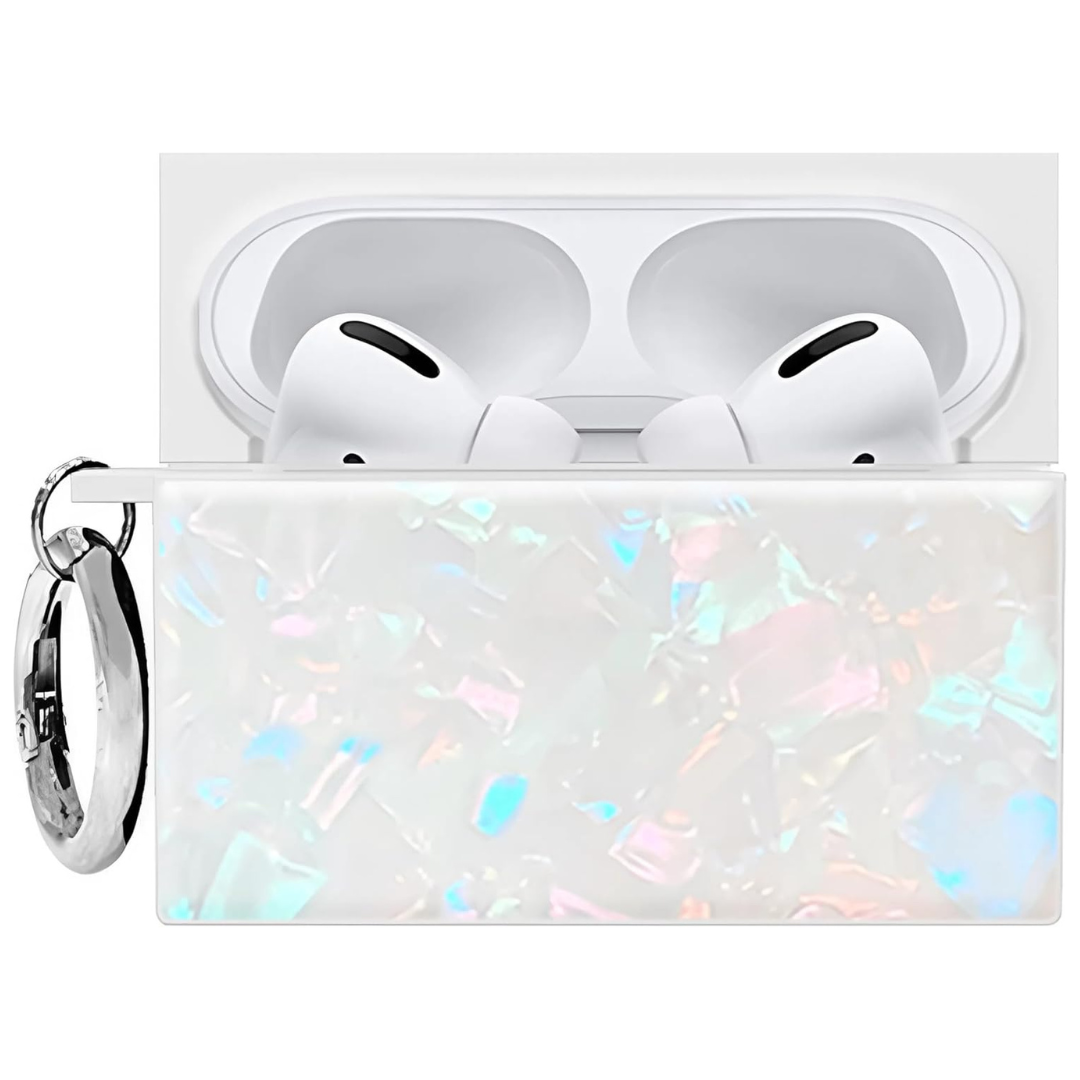 Flaunt Official Square AirPods Pro Case With Silver Ring