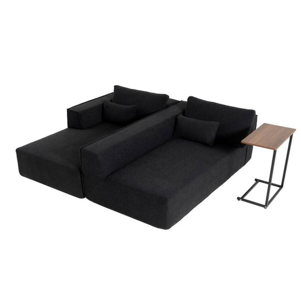 112" Fully Compressed Sectional Sofa W/ Free Table
