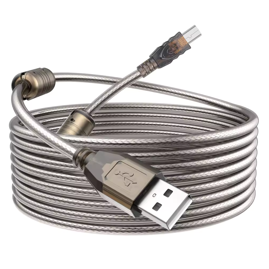 10m Long Active USB 2.0 A Male To B Male Printer Cable