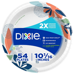 54-Count Dixie 10" Disposable Large Paper Plates