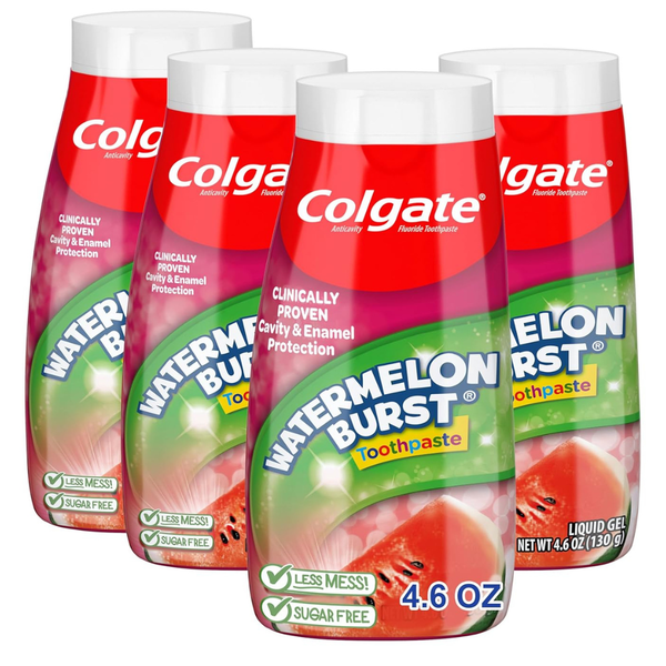 4-Pack 4.6oz Colgate Anticavity Kids Toothpaste With Fluoride