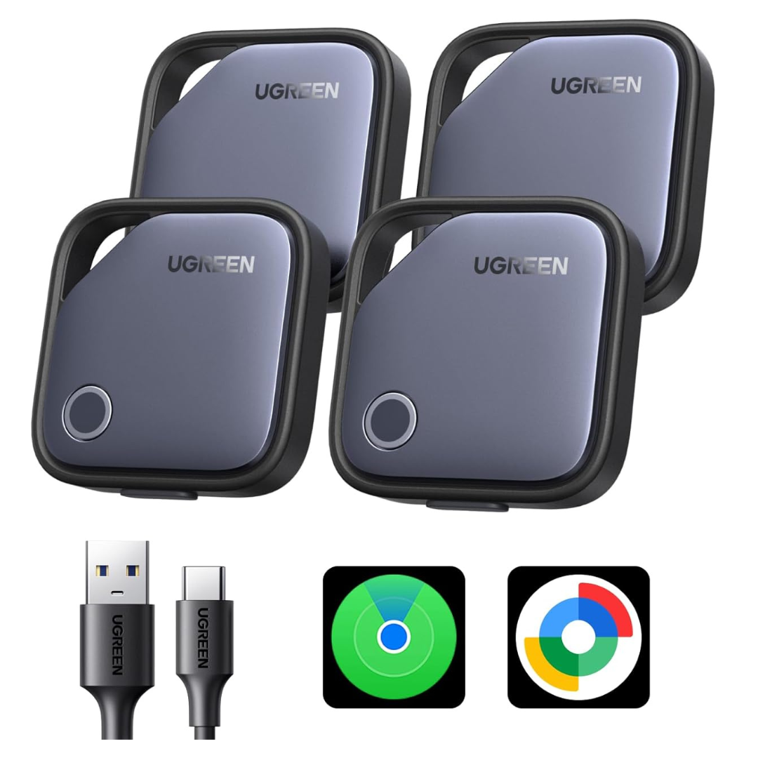 4-Pack Ugreen Finder Duo Air Tracker Tags (iOS Or Android)
