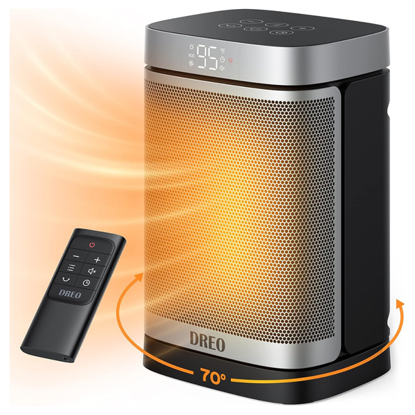 1500W PTC Ceramic Electric Space Heater (Black)