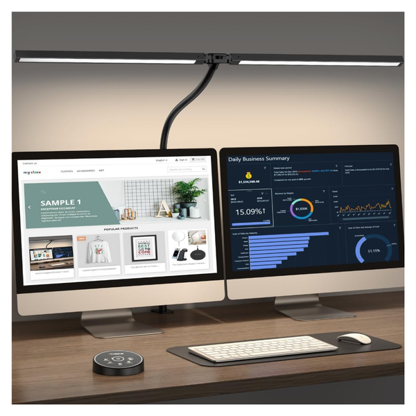 24W Adjustable LED Desk Smart Lamp With Clamp