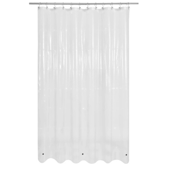 Mrs Awesome Clear Shower Curtain Liner W/3 Magnets