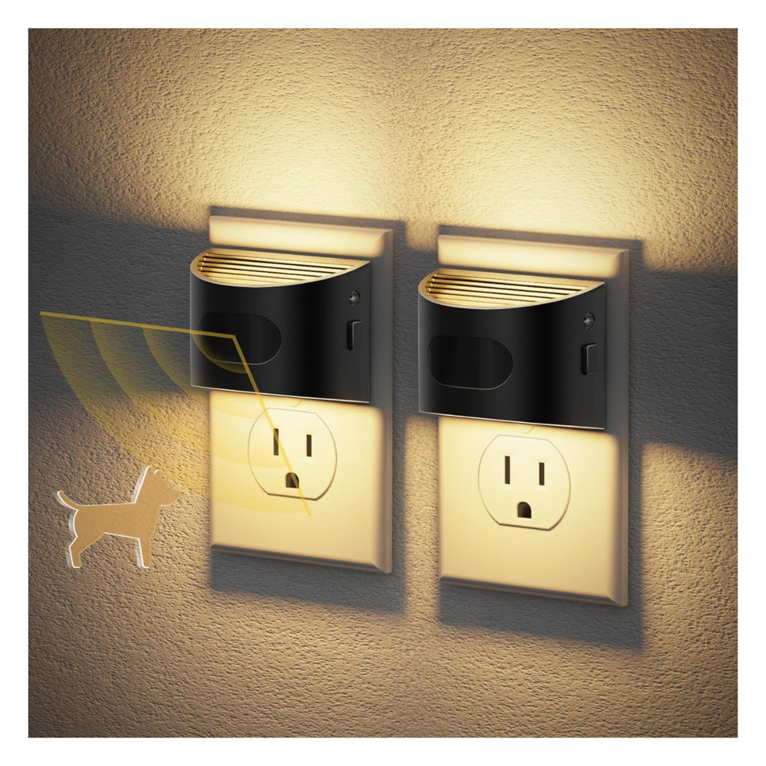 2-Pack LED Dimmable Wall Plug Night Lights