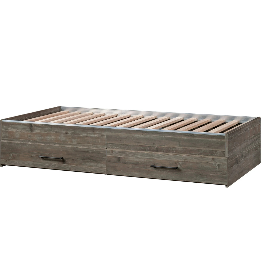 Sauder Summit Station Twin Mates Bed With 2 Drawers