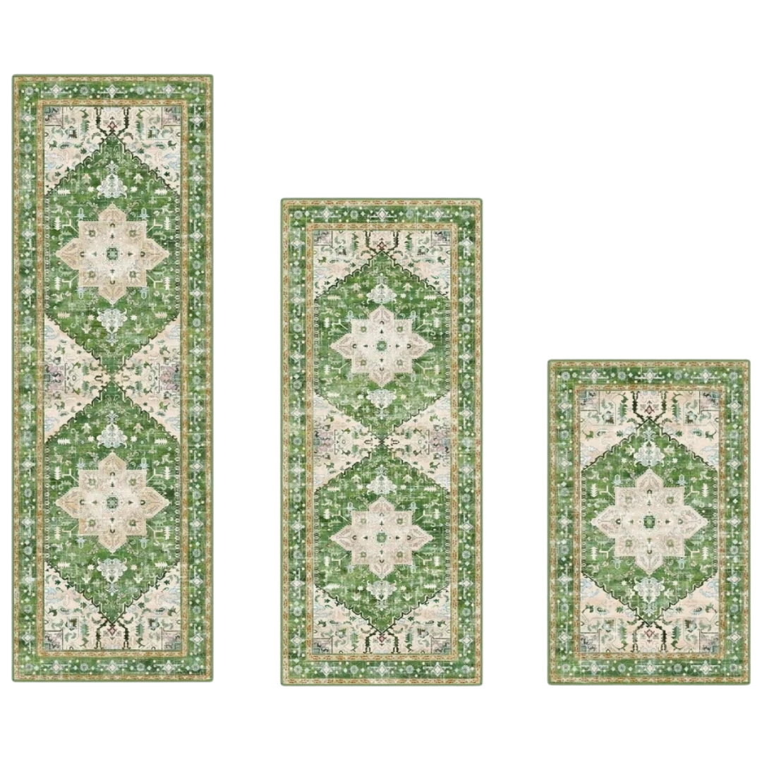 3-Piece Findosom Boho Kitchen Rugs Set (2 Colors)