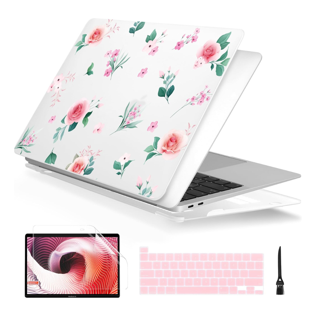 13" MacBook Pro Floral Series Matte Hard Shell Case With Keyboard Cover