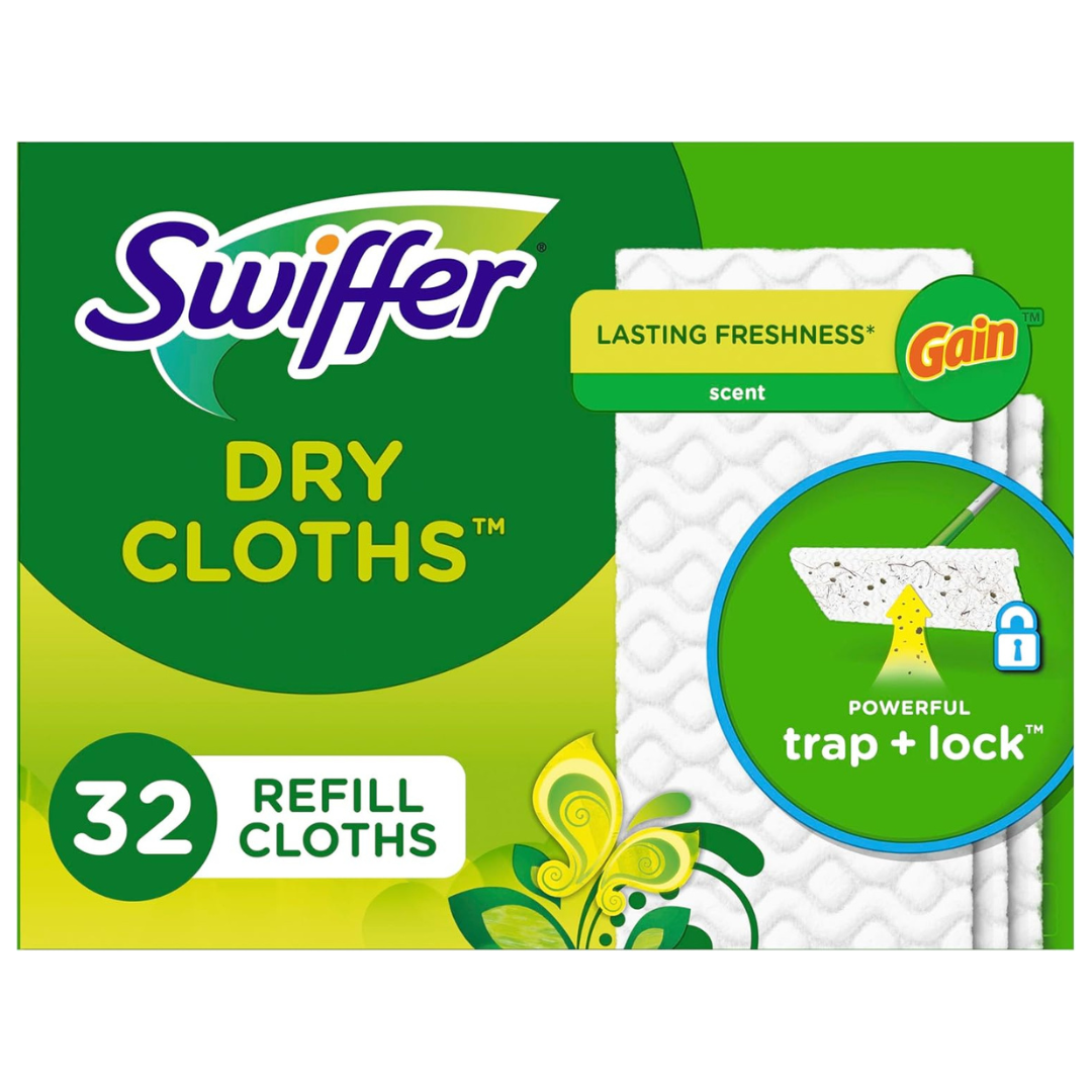 64-Count (2pk x 32ct) Swiffer Sweeper Dry Sweeping Cloth Refills