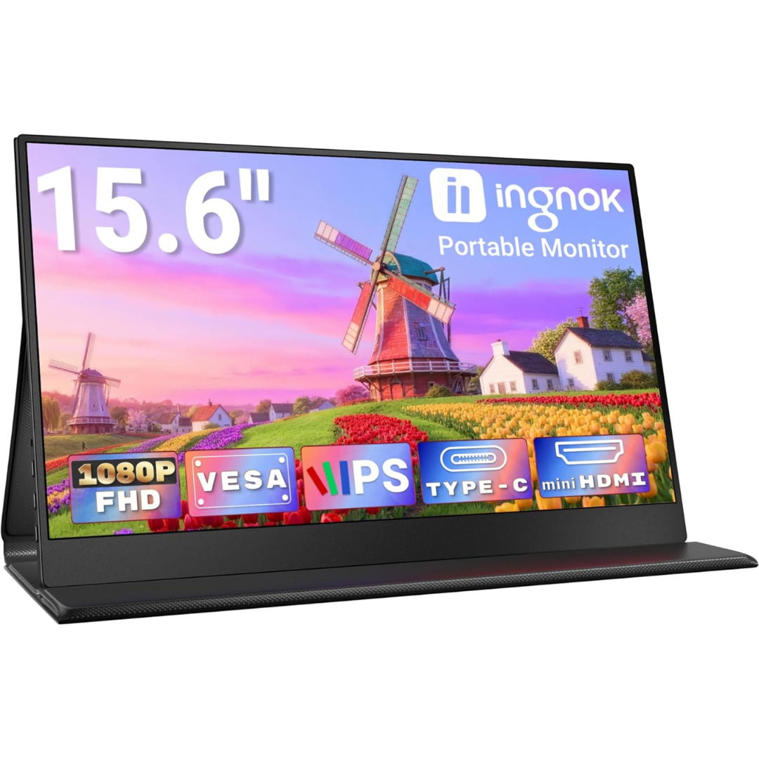 15.6" Ingnok YN02B Portable FHD 5ms IPS Monitor