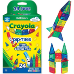 24-Piece Crayola Mini Magnetic Tiles Set