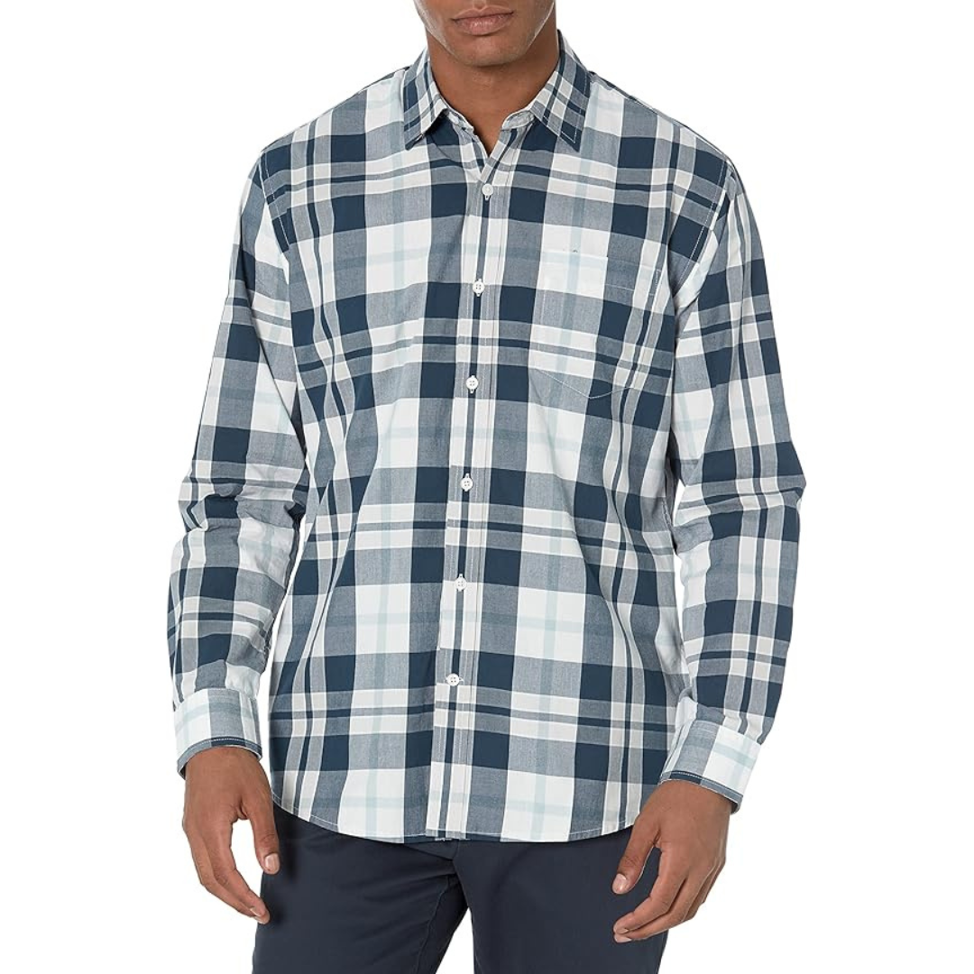Amazon Essentials Men's Regular-Fit Poplin Shirt