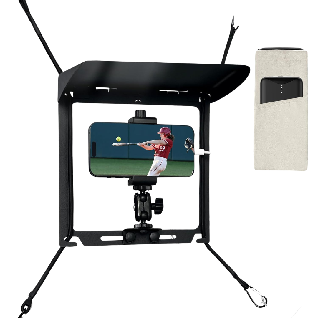 Dual-Lock Stability Sports Cameras Fence Mount Kit With Removable Sunshade