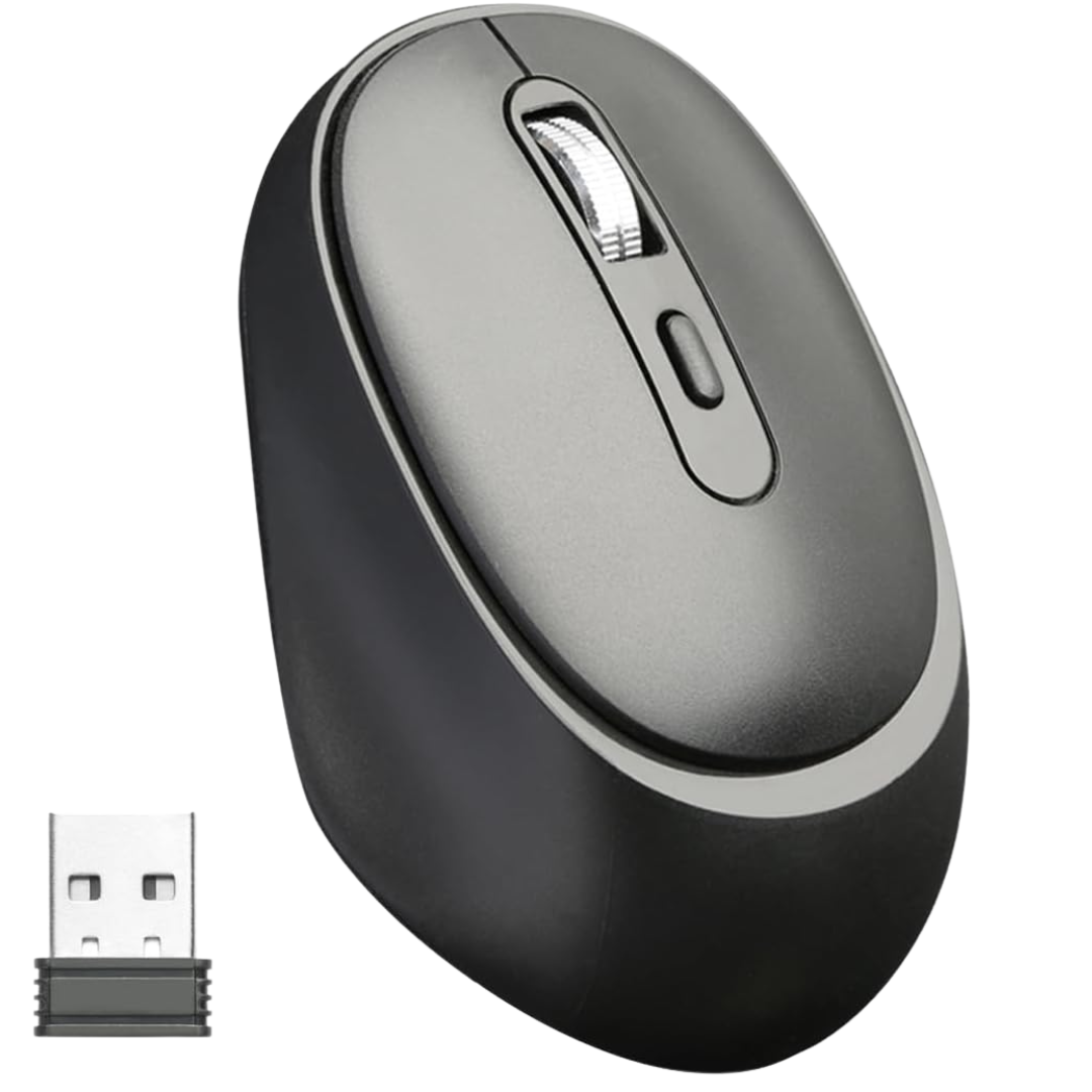 2.4G Portable Ergonomic Wireless Mouse W/ USB Receiver