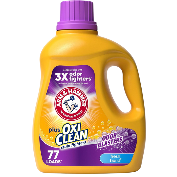 77-Loads Arm & Hammer Plus OxiClean Odor Blasters Detergent (100.5 fl oz)