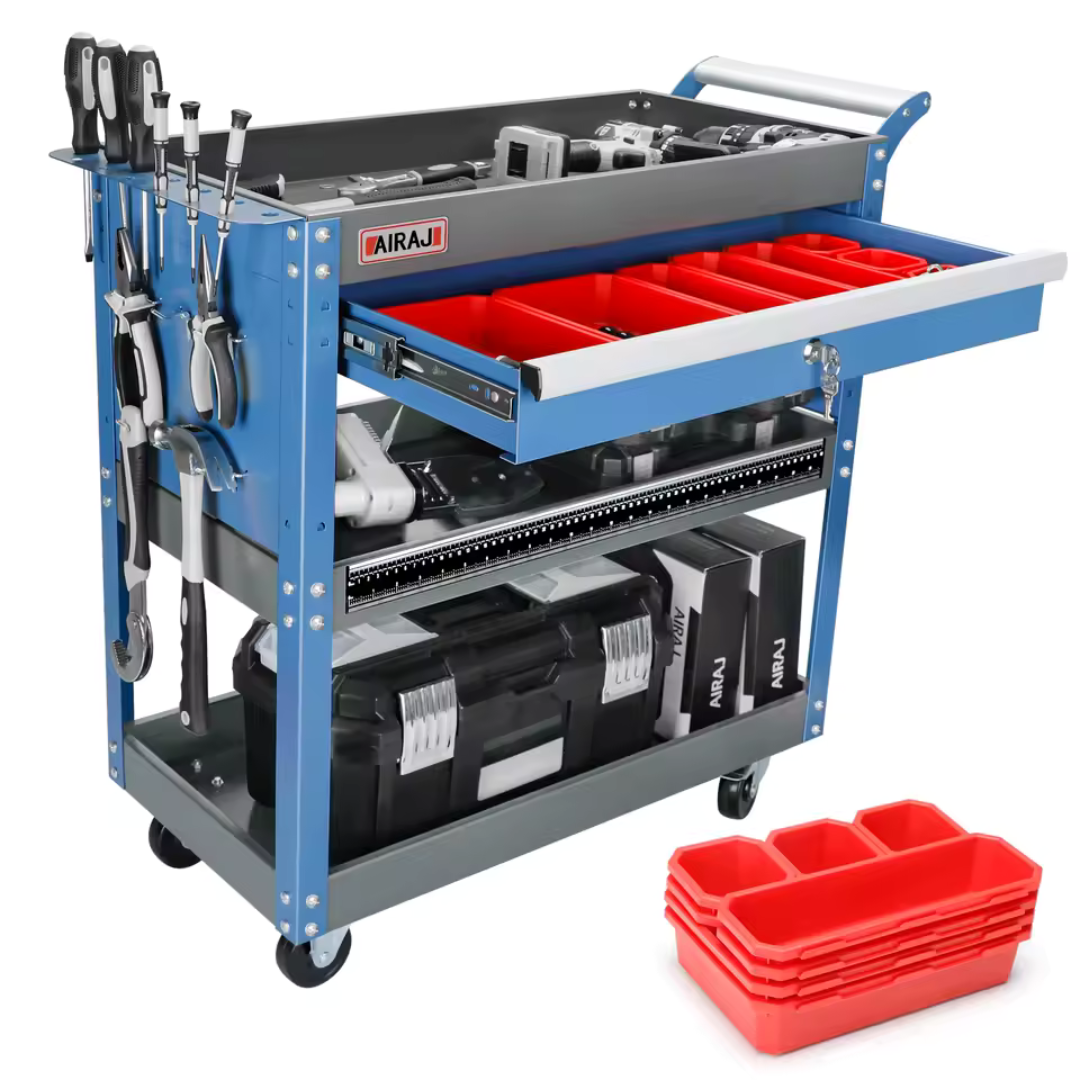 3-Tier Rolling Tool Cart