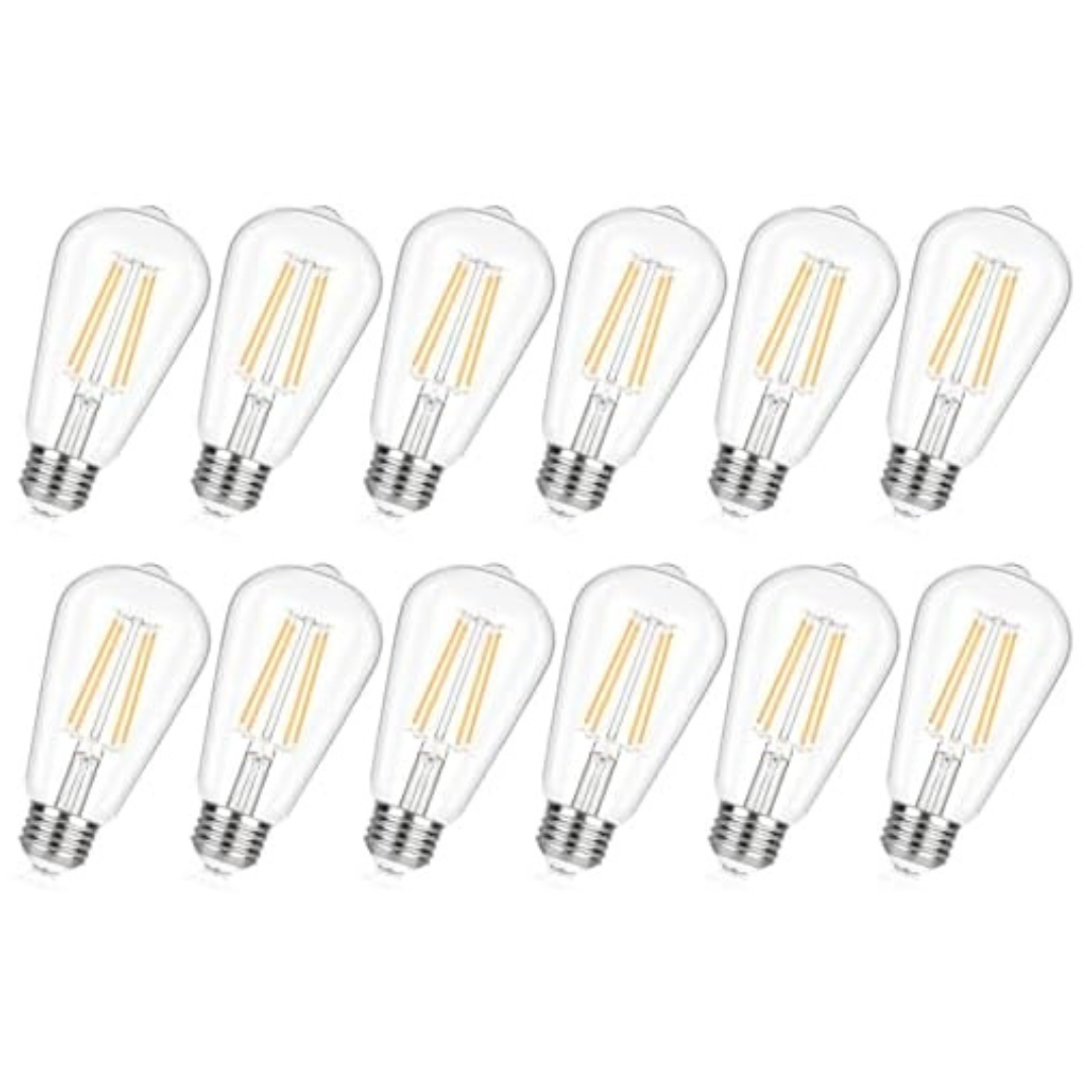 12-Pack Tobusa Vintage 90+ CRI Non-Dimmable LED Bulbs