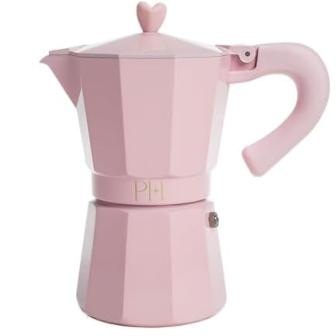 Stovetop Espresso and Coffee Maker with Iconic Heart Knob