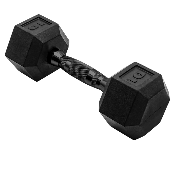 10-Lbs CAP Barbell Coated Hex Dumbbell Weight