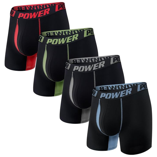 4-Pack Hoofesan Men's Multipack Boxer Briefs