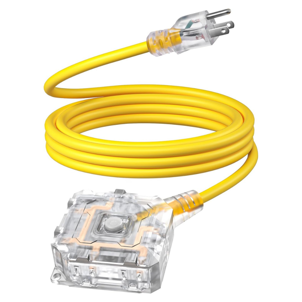 10-Ft 6-Outlet Heavy Duty Outdoor Extension Cord